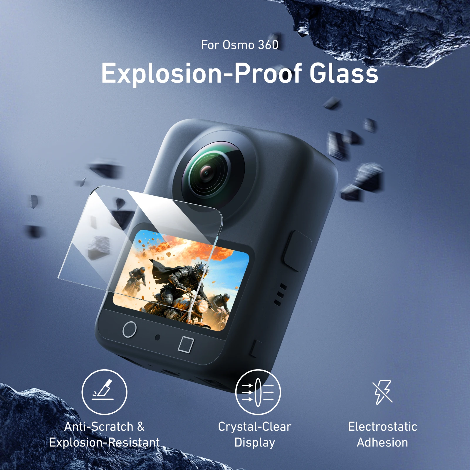 9H HD Tempered Glass Flim for OSMO 360 Photographic camera Screen Protector Gim