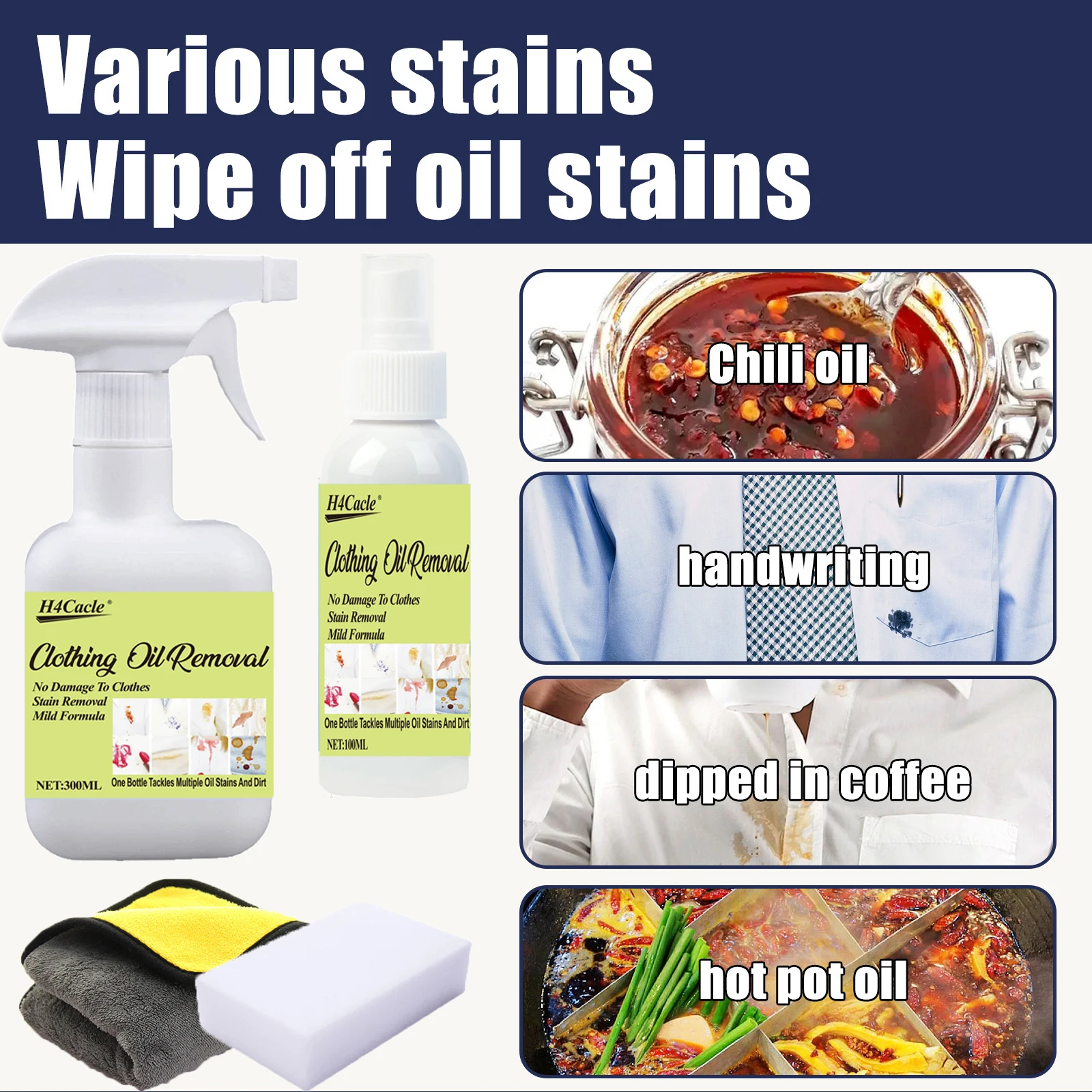 1pc Clothing Cleaner Cleans Garments Removes Stains Grease And Yellowing Keeps Clothing Surfaces Clean And Stain Free