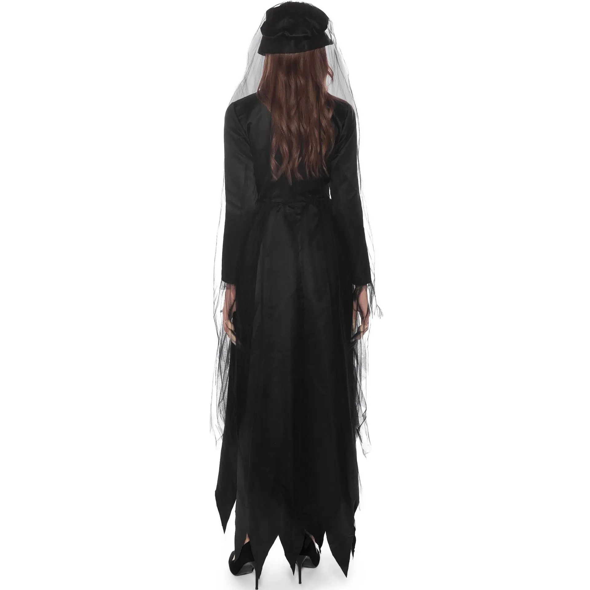 Women’s Black Ghost Bride Witch Costume