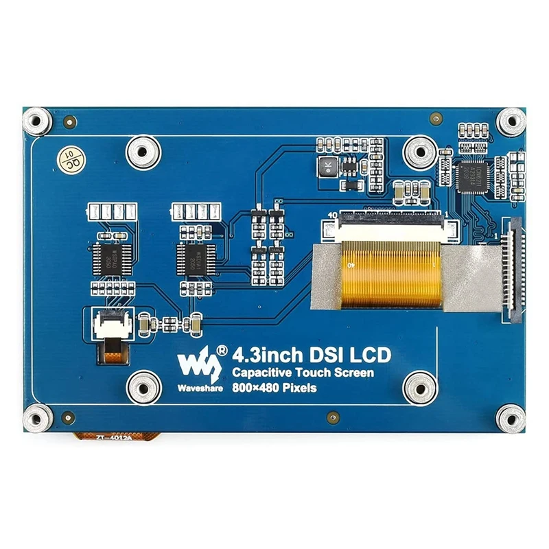 Waveshare 4.3 Inch DSI LCD Display For Raspberry Pi 4B/3B+/3A+/3B/2B/B+/A+ IPS Capacitive Touch Screen Monitor 800X4