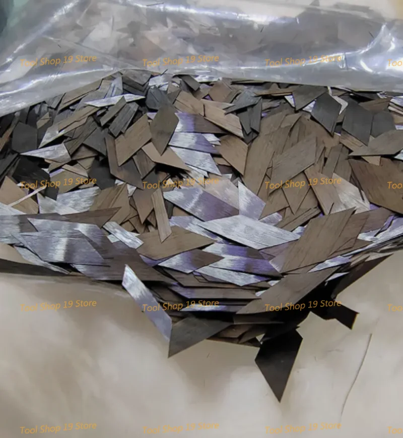 Flake Forged Carbon Fiber 45mm Diamond Shaped Chopped Strand Short Cut High Strength Car Motorcycle Bike Modification carbon fiber chopped strand