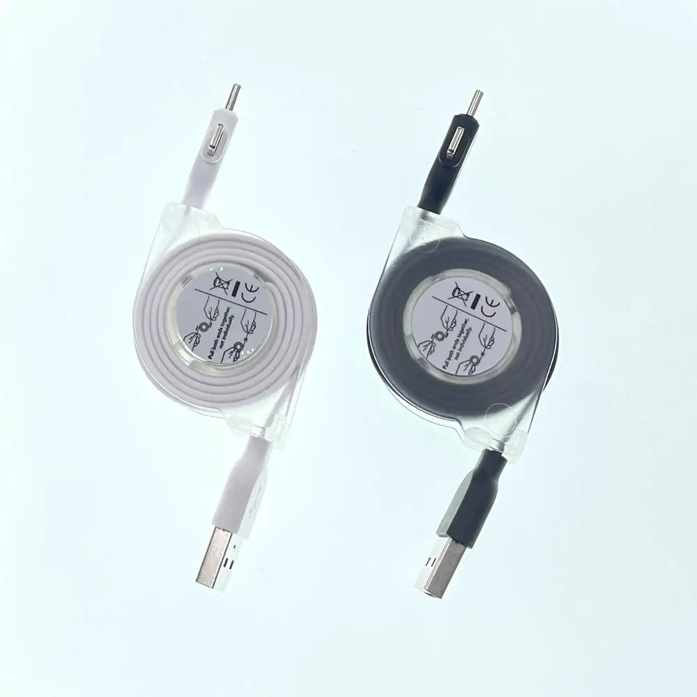 Universal Retractable 3-in-1 Fast Charging Cable with USB, Micro USB, and Type-C Connectors