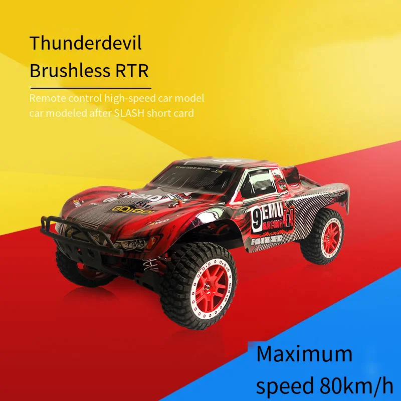 

1:10 Thunder Devil Mountain Mouse Four-Wheel Drive Remote Control Car Racing Remote Control Truck High-Speed Brushless RC Model