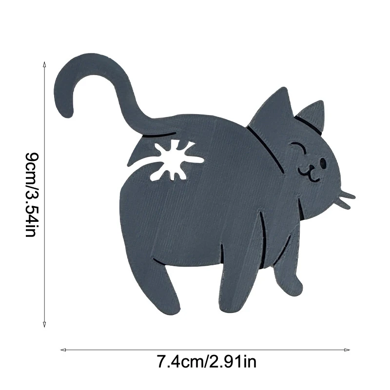 2개입 3D 고양이 엉덩이 모양 빵 봉투 클립 스낵 봉투 밀봉 클립 참신한 주방용품 고양이 애호가를 위한 음식 보관 봉투 클립