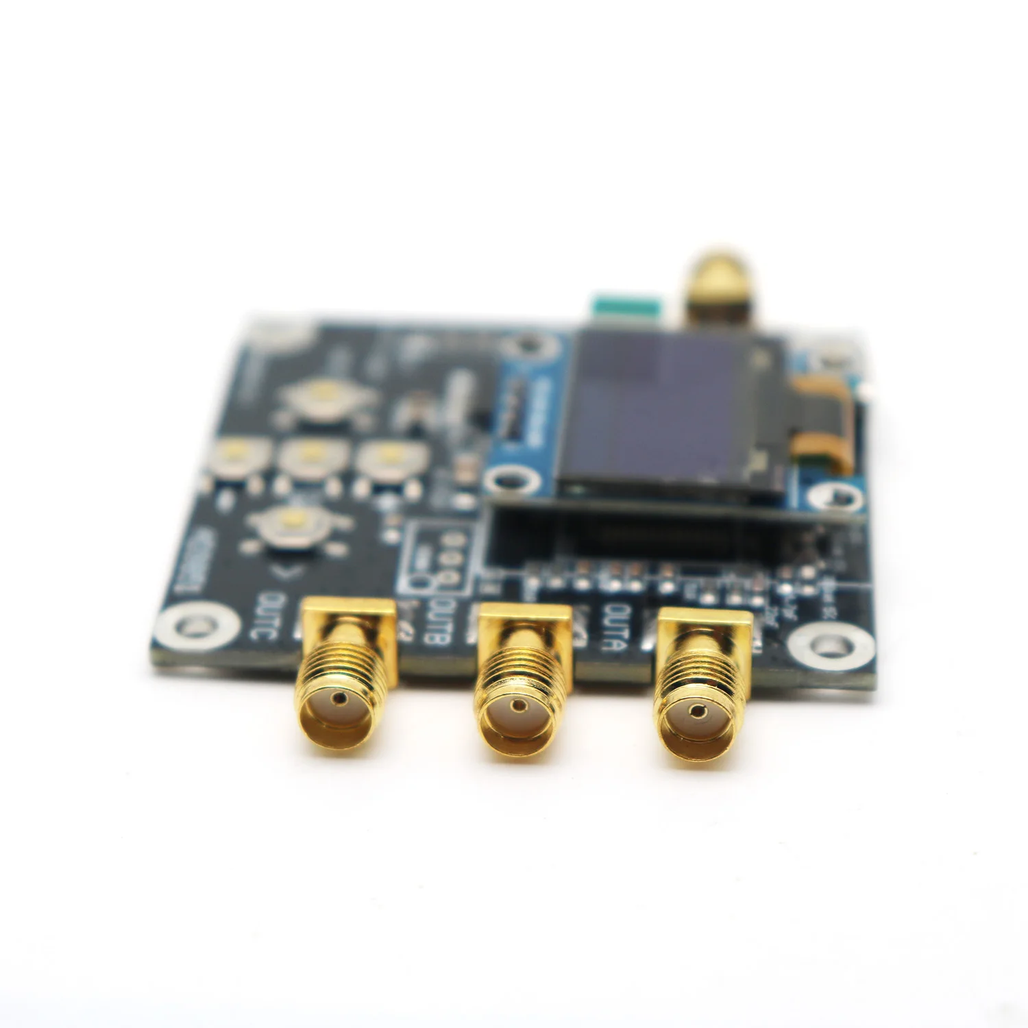AD9851＋Si5351A RF 신호 발생기 시계 소스 모듈 RF 회로 디버깅용 필터 스펙트럼 분석기 햄 라디오 교정용
