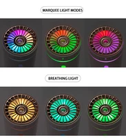 Humidificateur d'air de voiture sans fil, diffuseur Portable 300ML ou USB, brumisateur pour maison et chambre à coucher avec lumières colorées LED RGB 5