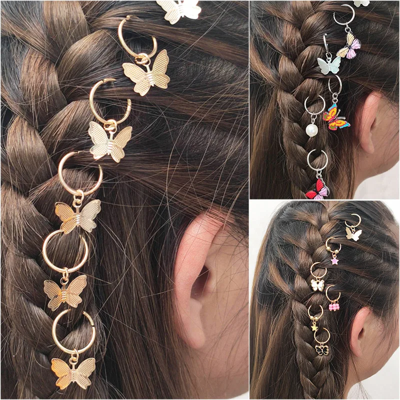 Hair Clips 2020 Different Charms Tiara Braid Dread Dreadlock Beads Cuffs Rings  Jewelry Dreadlock Clasps Hair