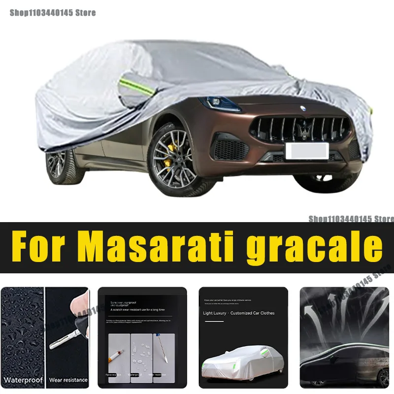 

Full Car Covers Outdoor Sun UV Protection Dust Rain Snow Oxford cover Protective For Masarati gracale Accessories car umbrella