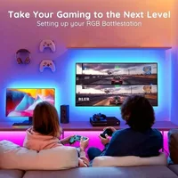 24 Keys 5050 Led Light Strip 5M USB Multicolor RGB TV Background Light Bar Esports Game Room Family Party Decoration Night Light 2