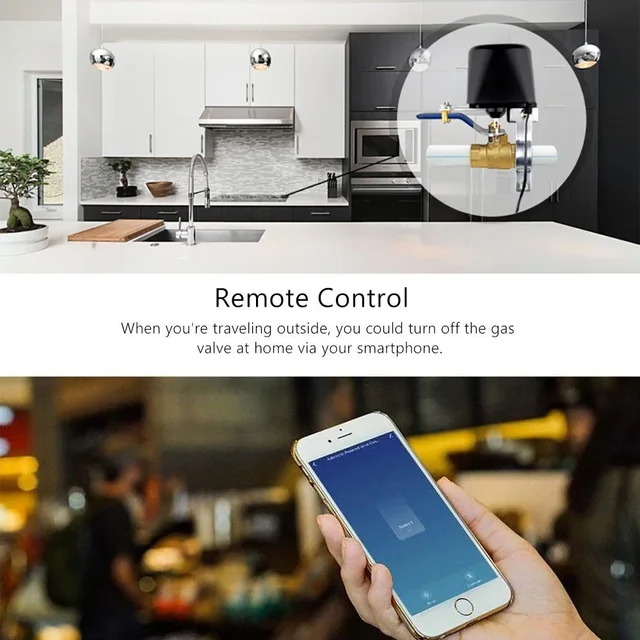 Tuya WiFi Zigbee Gas Water Valve Controller Smart Home Automation Control Valve Garden Waters Timer Works With Alexa Google Home 3