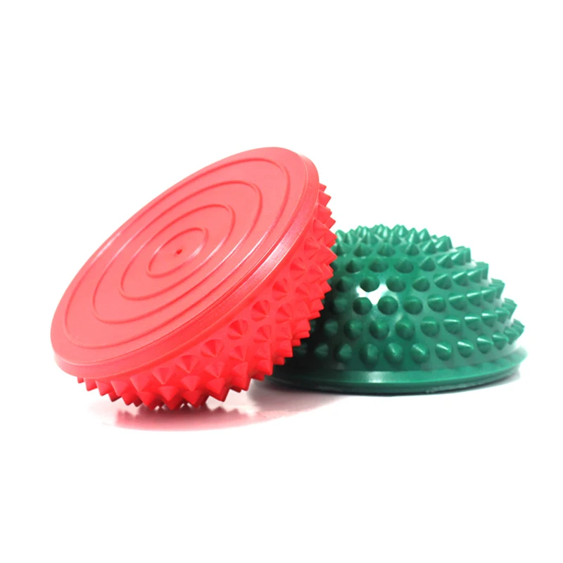 Yoga Half Ball Fitness Equipment Kids Elder Durian Massage Mat Exercise Balance Point Gym Yoga Pilates Ball Rubber massage ball agility training ball fitness ball