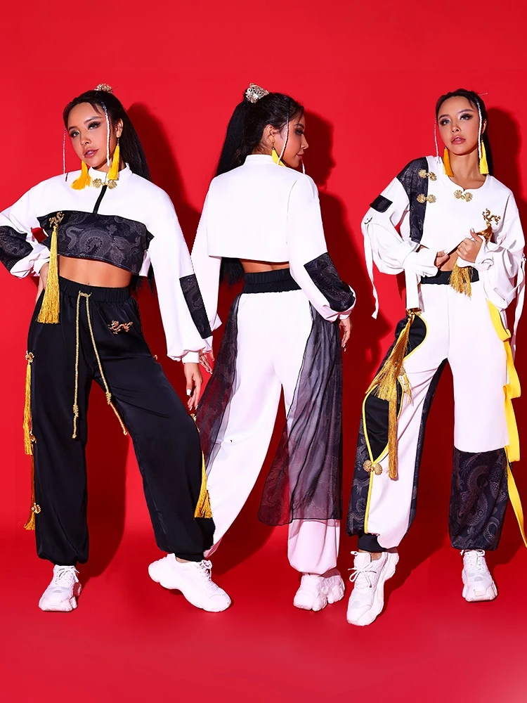 Girls Group Gogo Dancers Outfits Chinese Style Jazz Dance