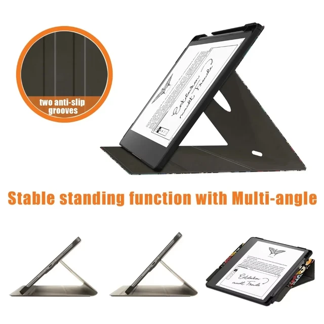 프리미엄 스타일과 기능성을 결합한 킨들 스크라이브용 360 회전 케이스