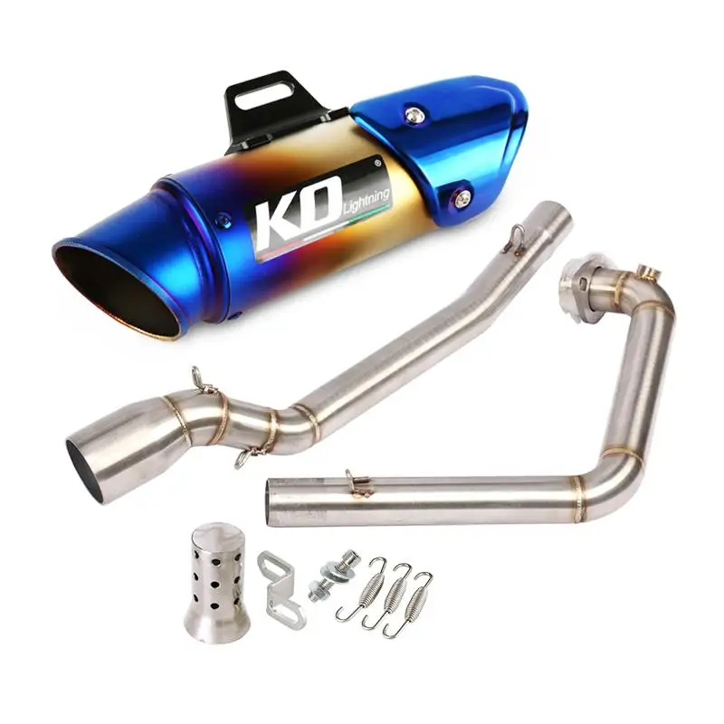 

51MM Muffler Header Pipe For Suzuki GSX150R 125R Motorcycle Exhaust System Connect Tube Stainless Steel Escape With DB Killer