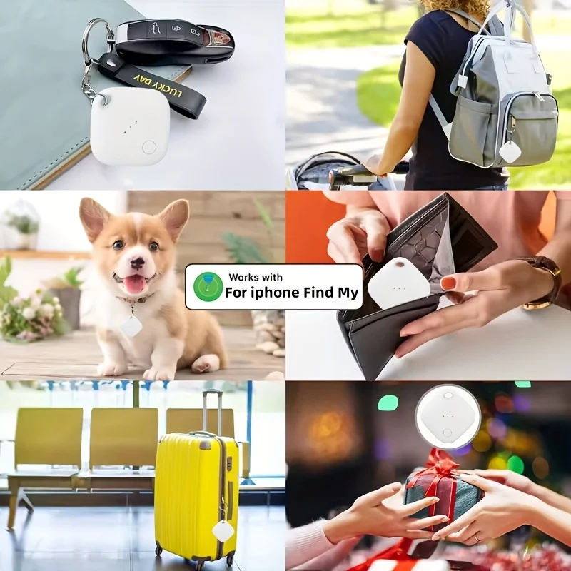 Air-Tag IP67 Waterproof Key Finder Smart Tag suitable for Apple Find My GPS Positioning anti-loss device for Pet keys bag