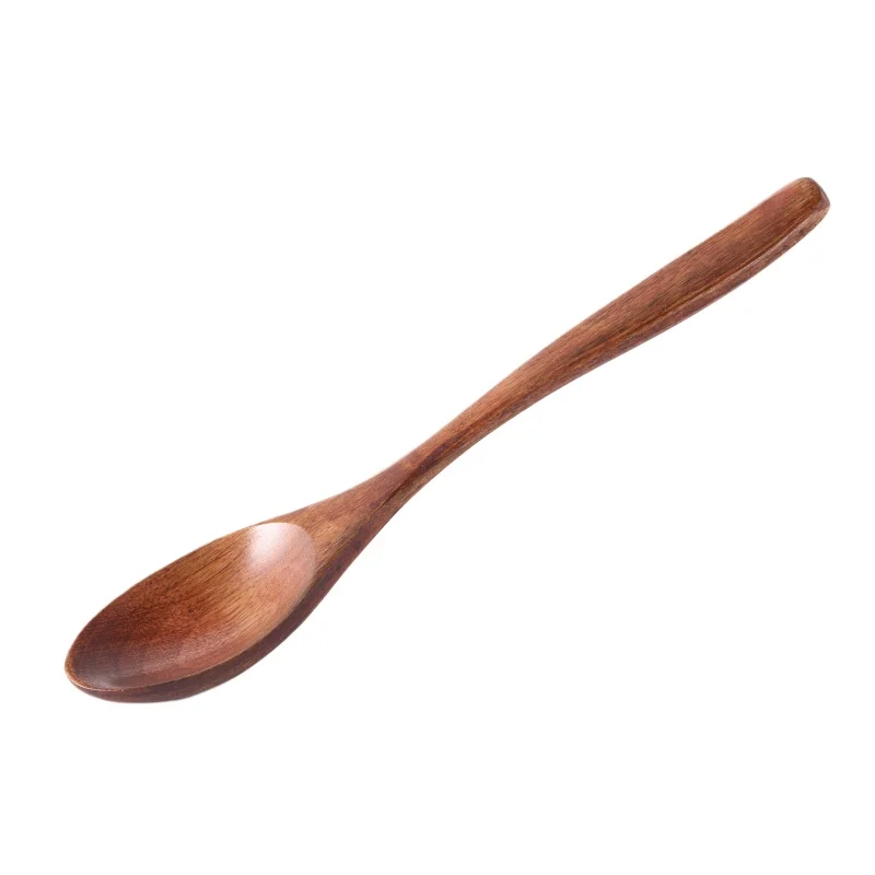 Japanese Style Wooden Spoon Set Kitchen Gadgets Long Handle Solid Wooden Spoon Kitchen Accessories Dessert Honey Tableware