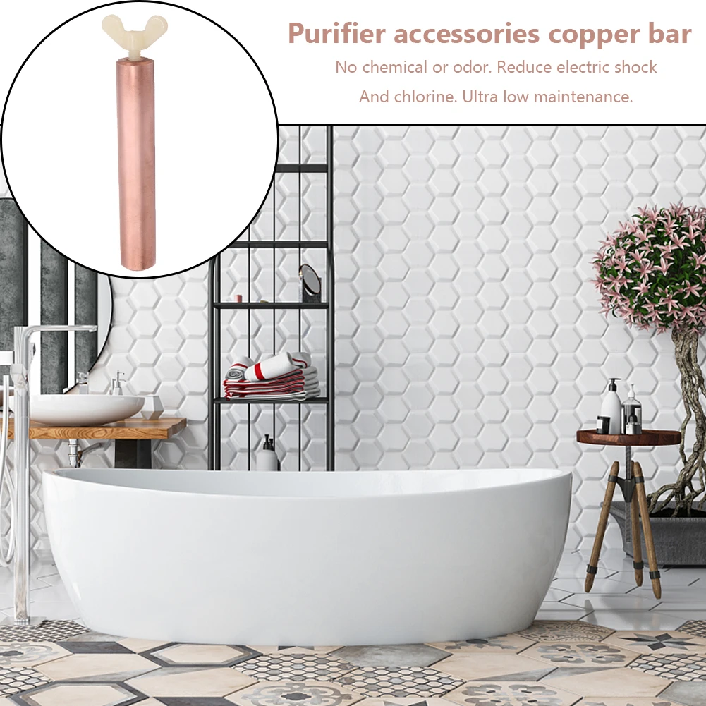 Solar Swimming Pool Ionizer Copper Rod Fittings Swimming Pool Purifier Fittings Algae Pool Ionizer Bathtub Purifier Fittings