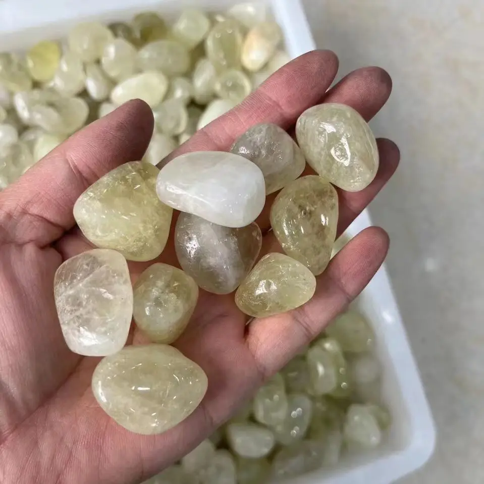 

1000g Natural Yellow Crystal Rolling St topaz stone DIY Home Decoration Decor Mineral Natural Crystal Quartz Healing Reiki Stone