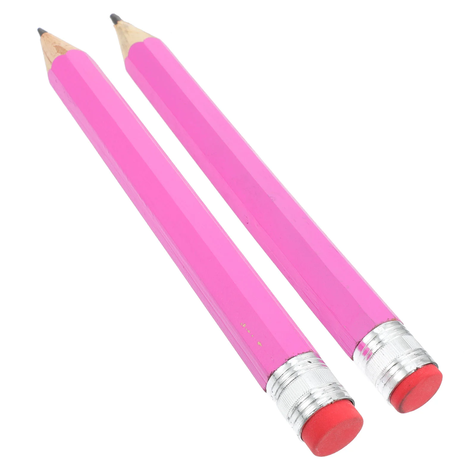 

Toyvian Big Pencils Pink Blue Red Green Orange Giant Wooden Pencil Large Drawing Writing Painting Mark Pencils Pink