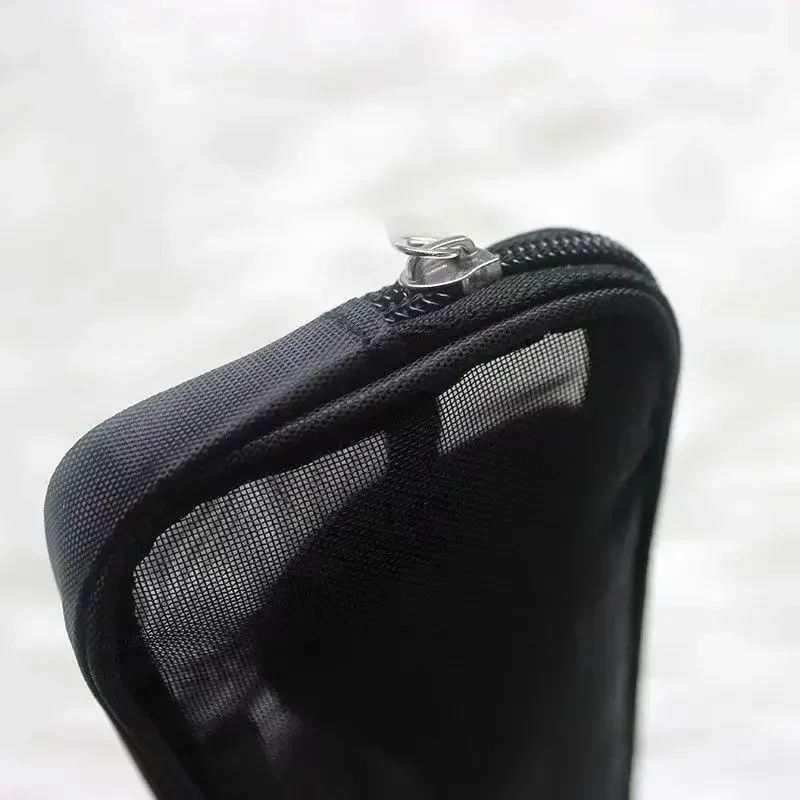 Custodia da viaggio per pennelli per trucco Borsa da toilette cosmetica Organizzatore per uomo Donna Strumenti di bellezza Kit Dopp in rete Custodia Accessori per il lavaggio - immagine 4