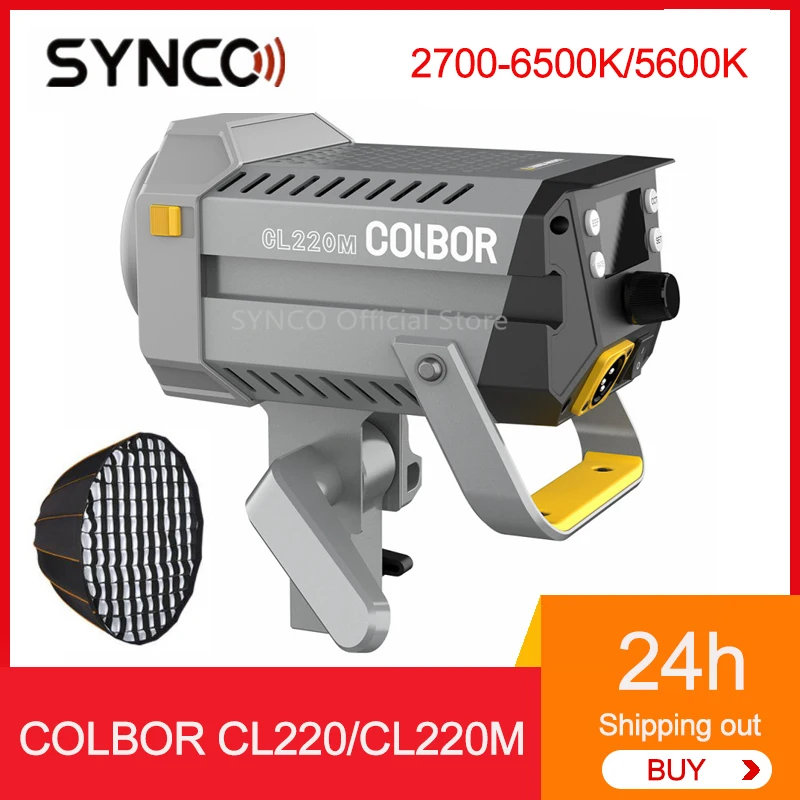 

Synco COLBOR CL220 CL220M COB светодиодный Video светильник 2700-6500K двухцветное непрерывное освещение для прямой трансляции фото запись