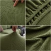 Banana Leaf Jacquard Fabric Sofa Cloth Cover, Polar Fleece, Living Room, Comfortable, Dustproof, Anti Pet Scratch 3