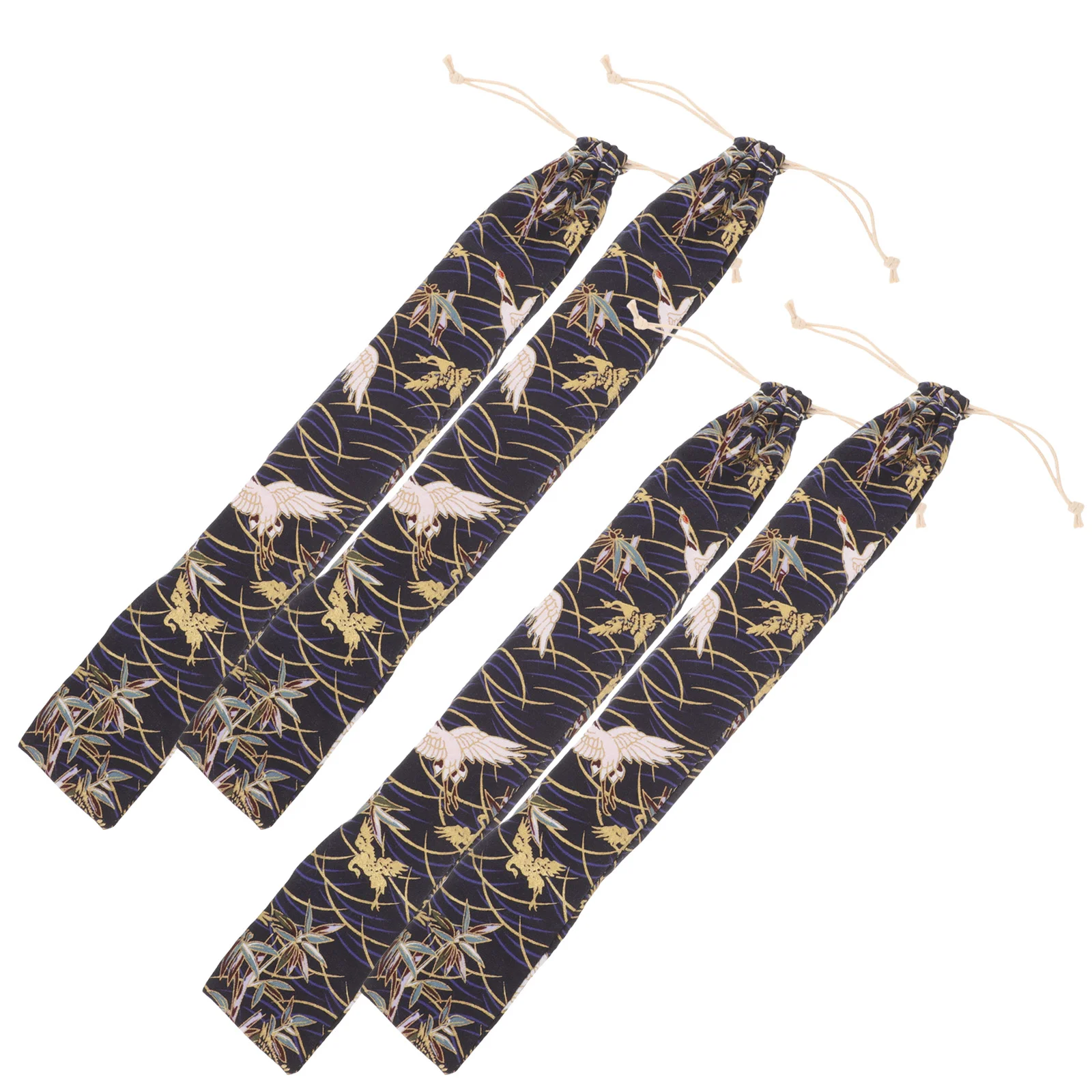 

4 Pcs Clarinet Organizer Bag Flute Carry for Storage Carrying Soprano Recorder Pouch Cloth