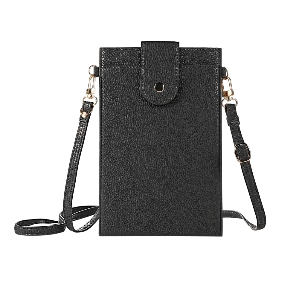 Women's Stylish PU Leather Crossbody Bag - Compact Shoulder Purse & Card Holder
