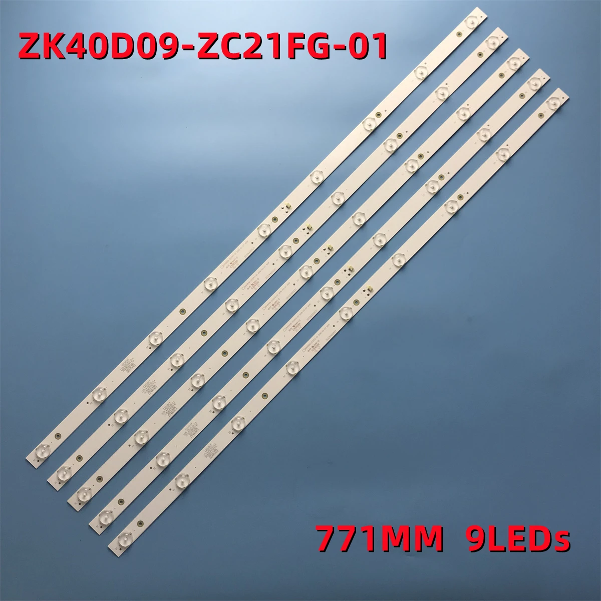 Tira Conduzida Luz de Fundo Lâmpada para 40 tv Zk40d09-zc21fg01 303zk400031 K40dlt5f Cn40xb072 3bl-t7714101-01 Lbl.400t3x9.001 771 Milímetros - Imagem 6
