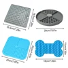 Pet Supplies Silicone Pet Licking Mat Cat Anti-choking with Slow Food Bowl Puppy Bath Distracted Licking Plate Cutlery Dog Bowl 4