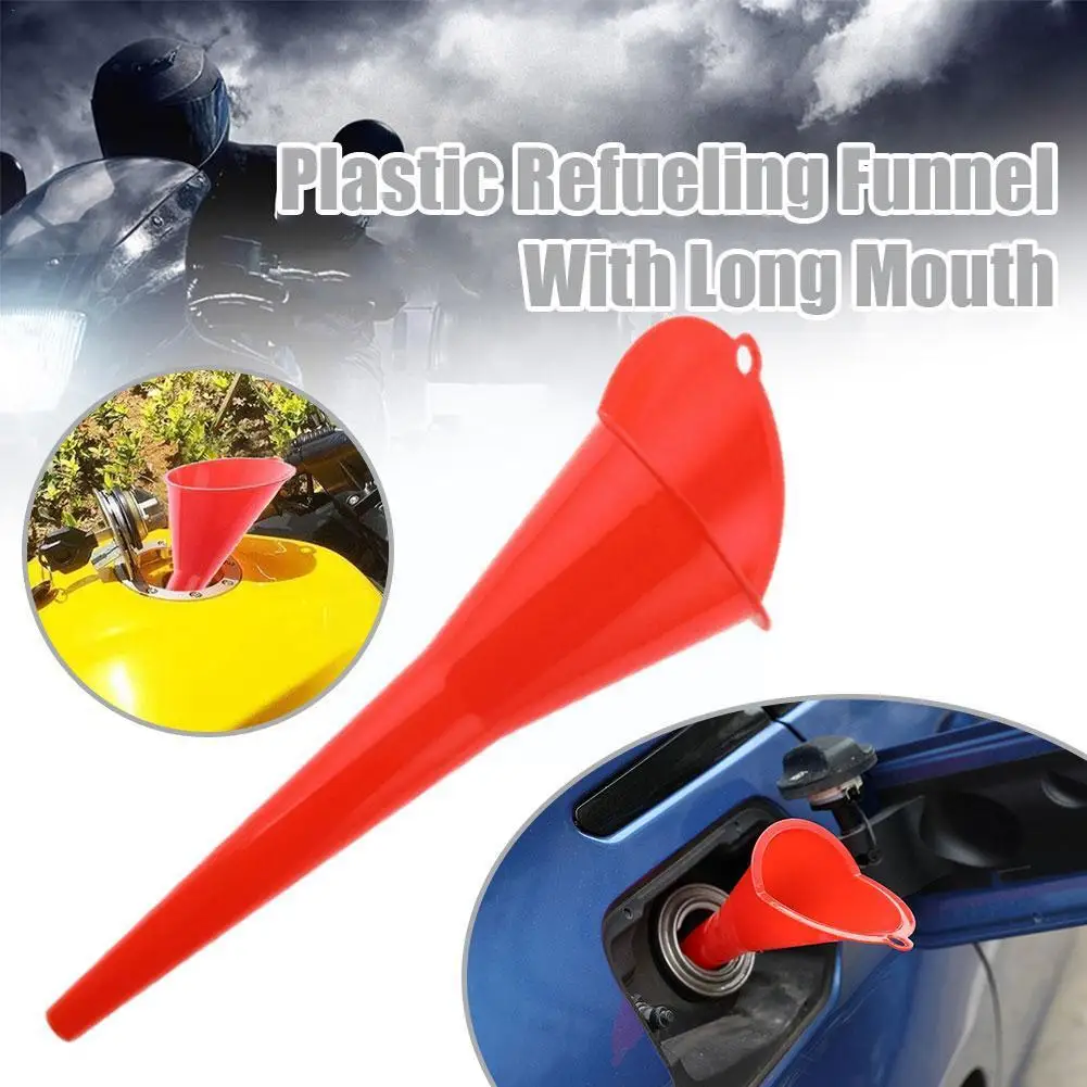 

Car Long Stem Funnel Gasoline Oil Fuel Filling Tools Anti-splash Plastic Funnel For Motorcycle Car Truck Refueling Tools Ac X3V0