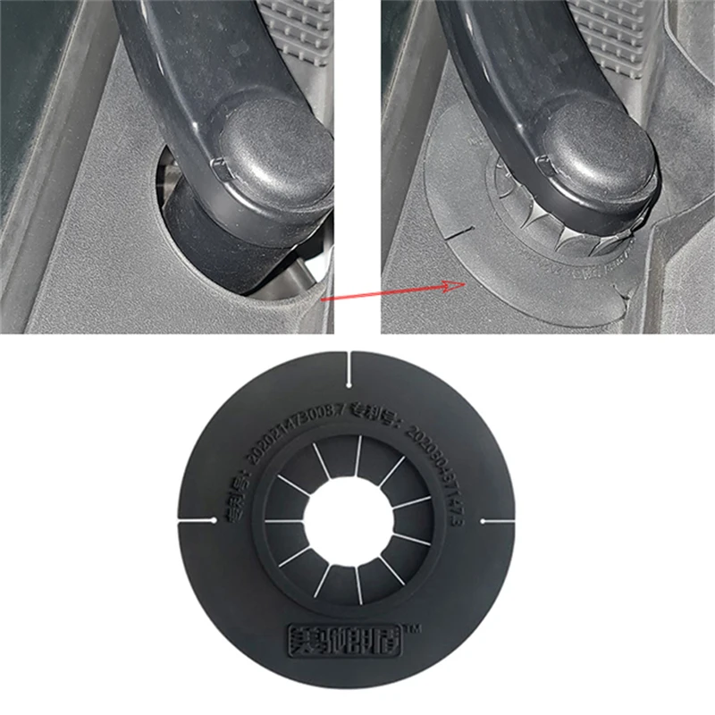 2pcs Car Windshield Wiper Arm Bottom Hole Protective Cover Silicone Pad