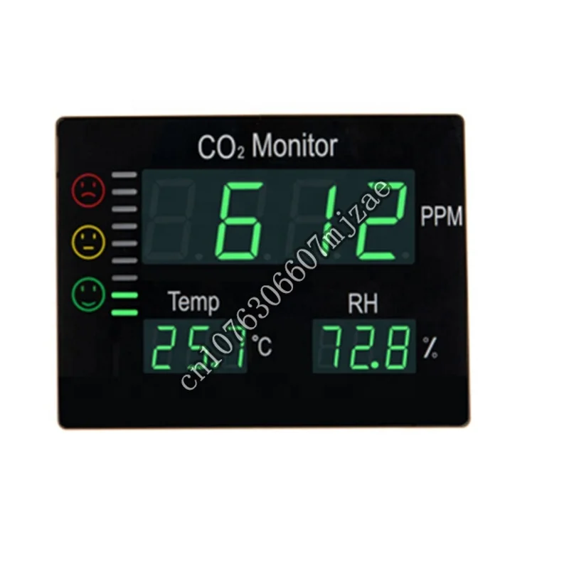 New LCD Digital Carbon Dioxide CO2  air quality tester Wall Mount Air Temperature Meter