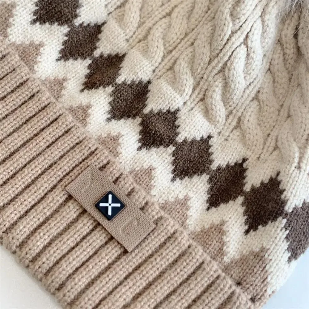 New 2-5 Year Knitted Hat Warm Thicken Earmuffs Cap Windproof Knitted Woolen Hat Autumn Winter