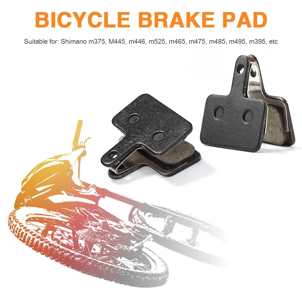 10/15/20/30/40/50 Pairs MTB Road Bicycle Disc Brake Pads for SHIMANO M375 M445 M446 Resin Semi-Metallic Cycling Brake Pad Parts