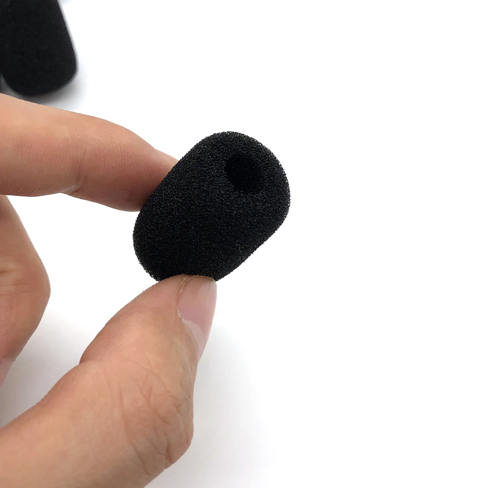 Mic Protector Replacement Headset Foam Covers Windscreen Windshield Sponge Covers Microphone Cover Meeting Mic 10Pcs microphone cover,microphone accessories,microphone windscreen