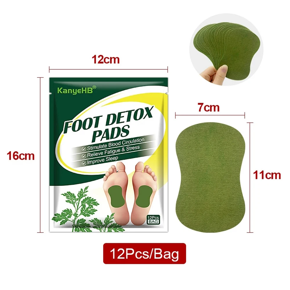 Detox Foot Patches 12/24/36/48/60Pcs Cleansing Toxins Body Help Sleeping Relieve Stress Weight Loss Feet Care