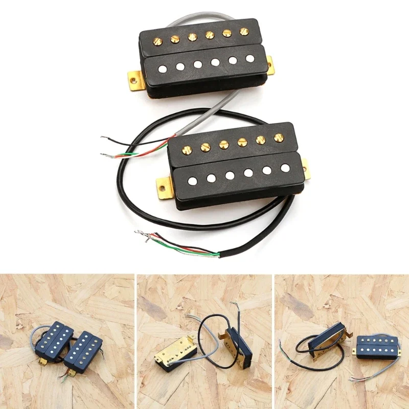 

Guitar Double Coil Humbucker Pickup Replacements Electric Guitar Pickup for 6 Strings Guitar Part Easy to Install