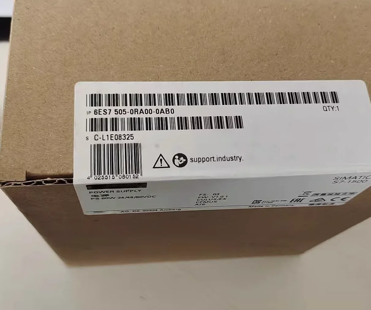 

6ES7505-0RA00-0AB0 new and original