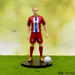 Soccer Star Action Figure: Realistic Collectible Figurine for Fans, Desk Decor & Gift (1 Pc)