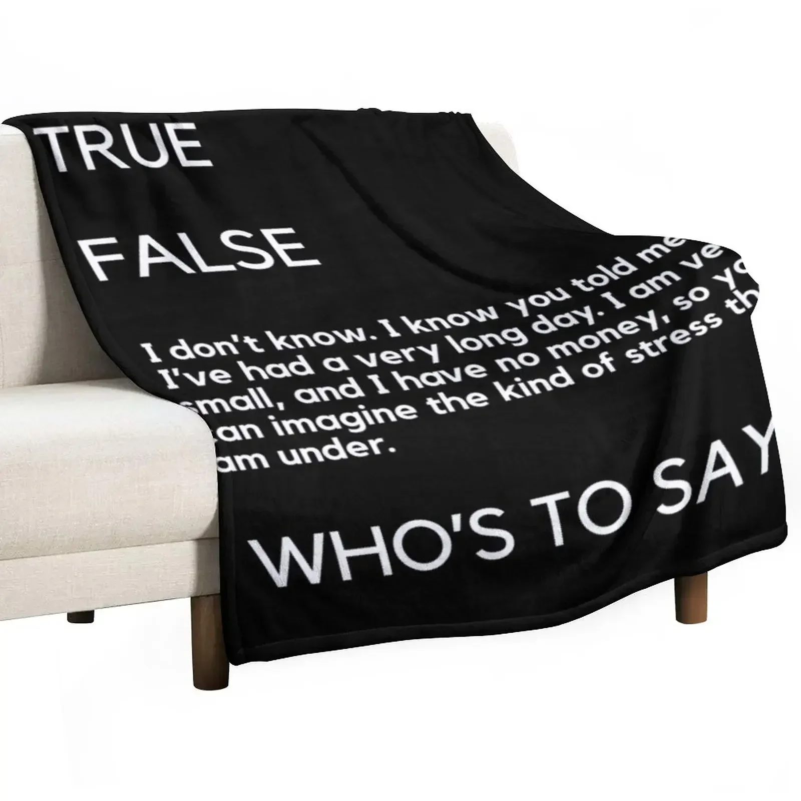 

Who's To Say John Mulaney Throw Blanket Decorative Sofa blankets and throws Loose warm for winter Blankets