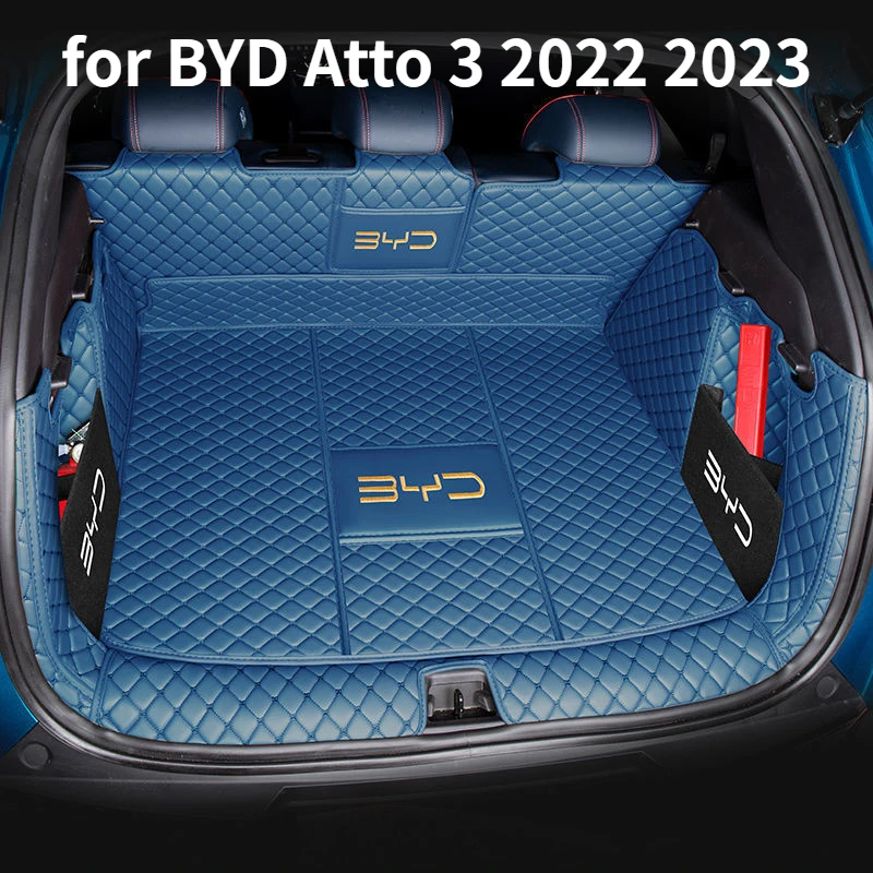 

Car Trunk Mats for BYD Atto3 Yuan Plus EV 2021 2022 2023 Trunk Protector Pad Storage Bags Cargo Liner Car Interior Accessories