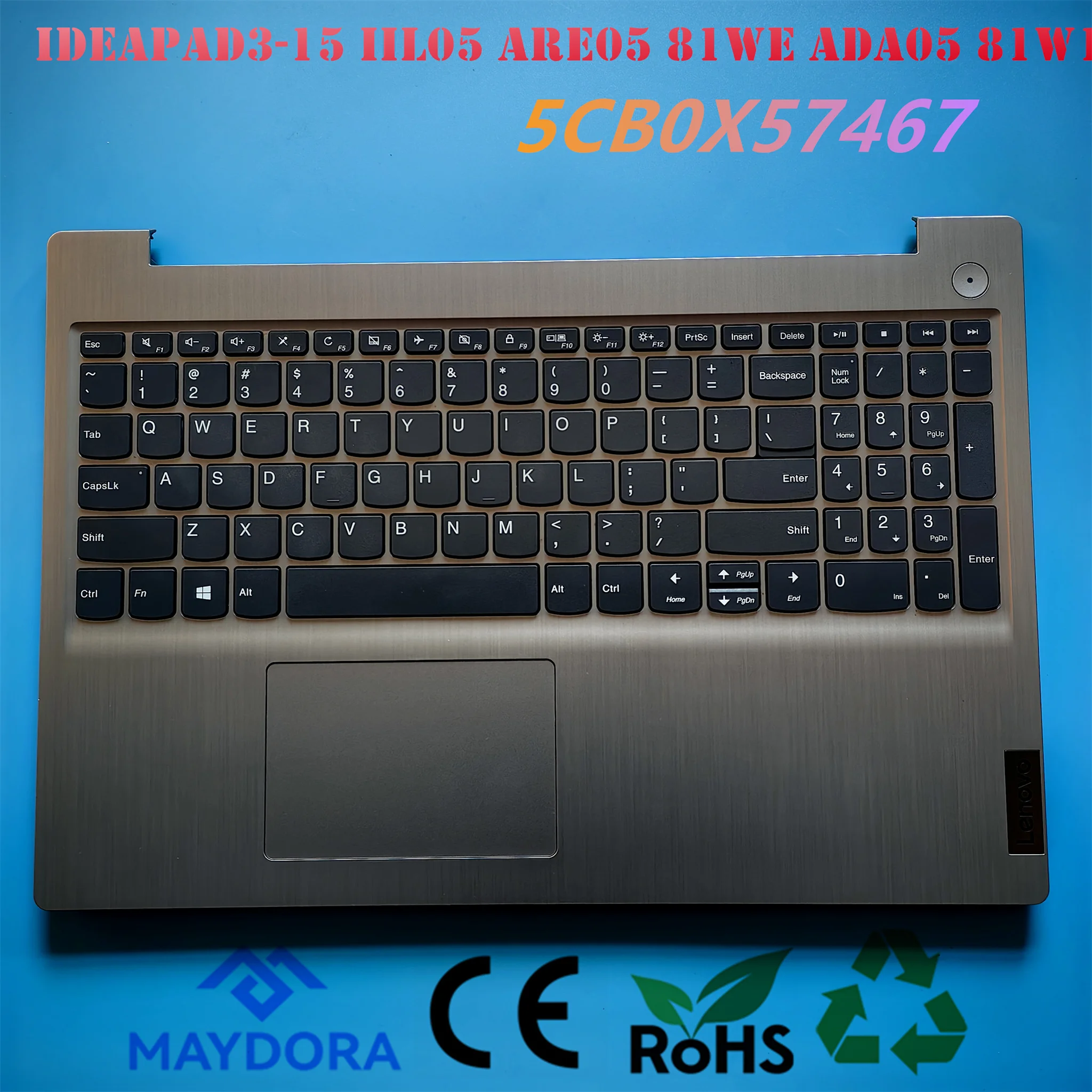 

Подставка для клавиатуры US для LENOVO Ideapad3-15 IIL05 ARE05 ADA05 IML05 IGL05 81W1 81WB 81WQ 81WE 81W4 sliver 5CB0X57476