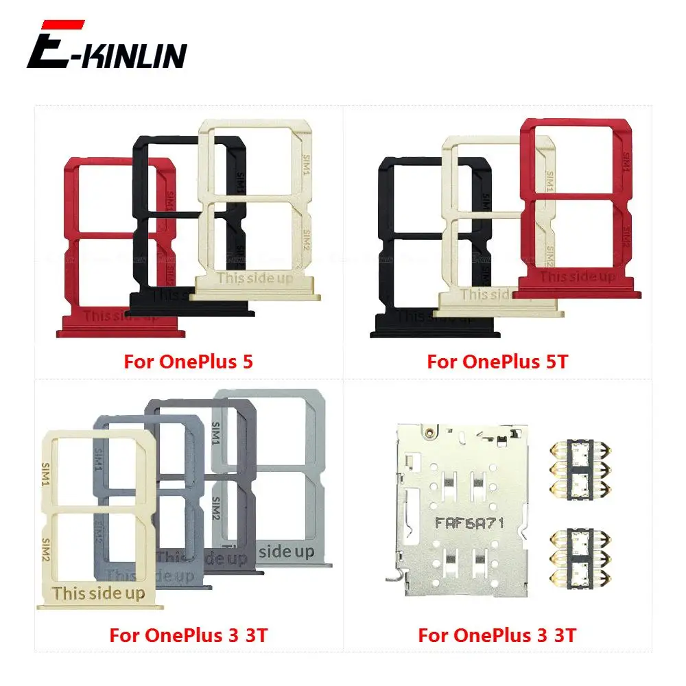 Vassoio Sim Per Oneplus 3 3T 5 5T 6 6T 6 6T Slot Per Schede Sim Supporto Adattatore Parti Di Ricambio