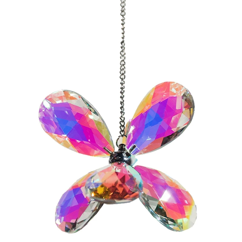 

Хрустальная подвеска Suncatcher, подвеска в виде цветка с шестью листьями, прочная простая в установке и простой в использовании