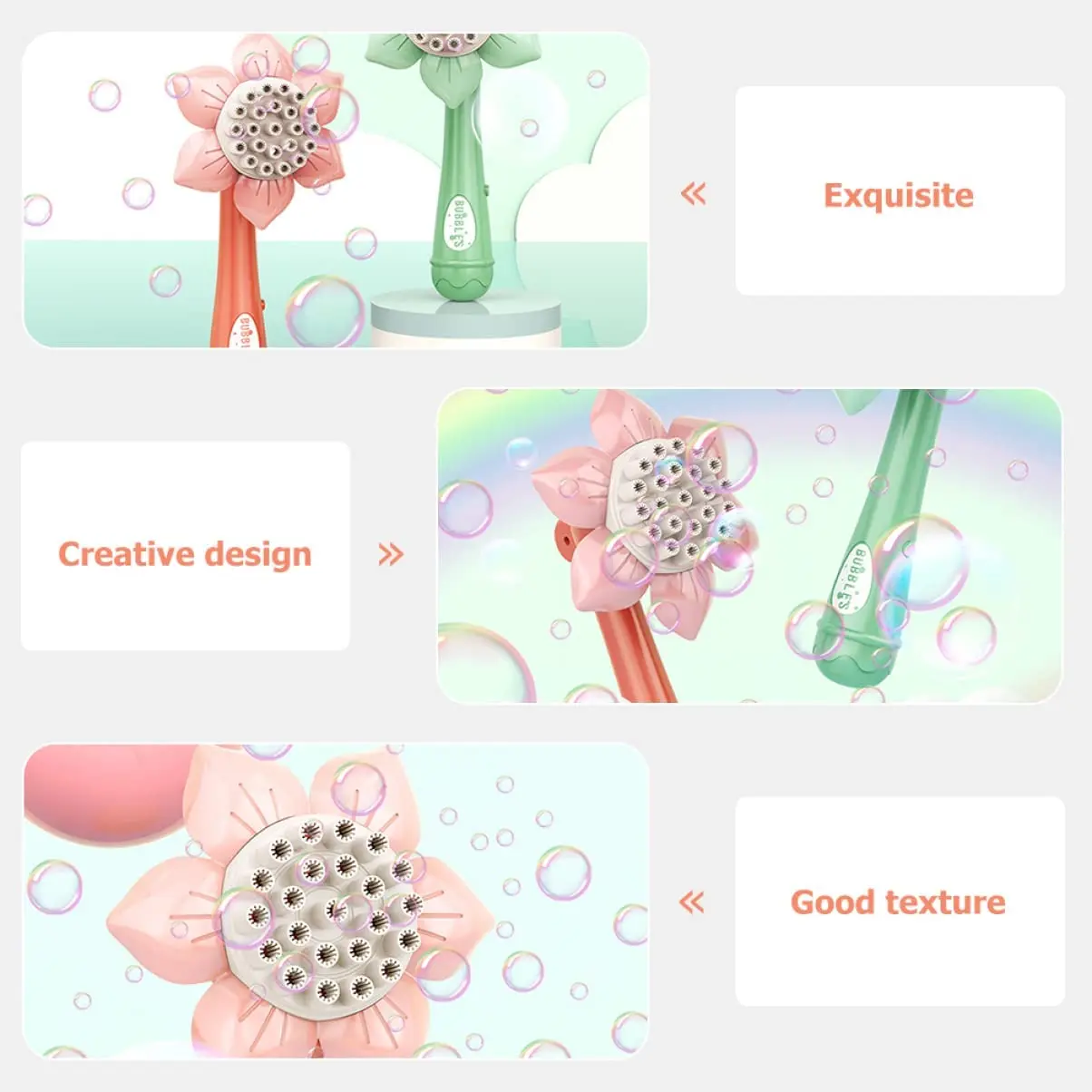 Bubble Machine Bubble Gun Bubble Blowing Toy Sunflower 23 Hole Electric Automatic Bubbles Gun Summer Outdoor Party Toys For Girls Children Gifts