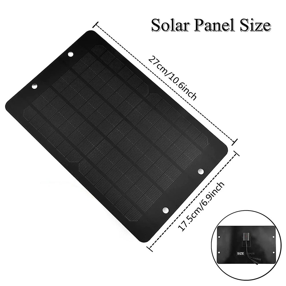 Portable 10W 12V Dual Solar Exhaust Fan Air Extractor for Office Outdoor Dog Chicken House Greenhouse Waterproof Solar Panel 6