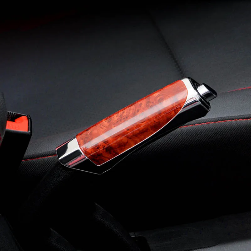 Car Handbrake Grips Hand Brake Cover Protection Cover Carbon Fiber Parking Brake Decoration Shell Interior Accessories