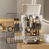 Light Luxury Large Cosmetics Storage Box Dustproof Transparent Storage Box Lipstick Skin Care Dressing Table Shelf Makeup Boxs 2