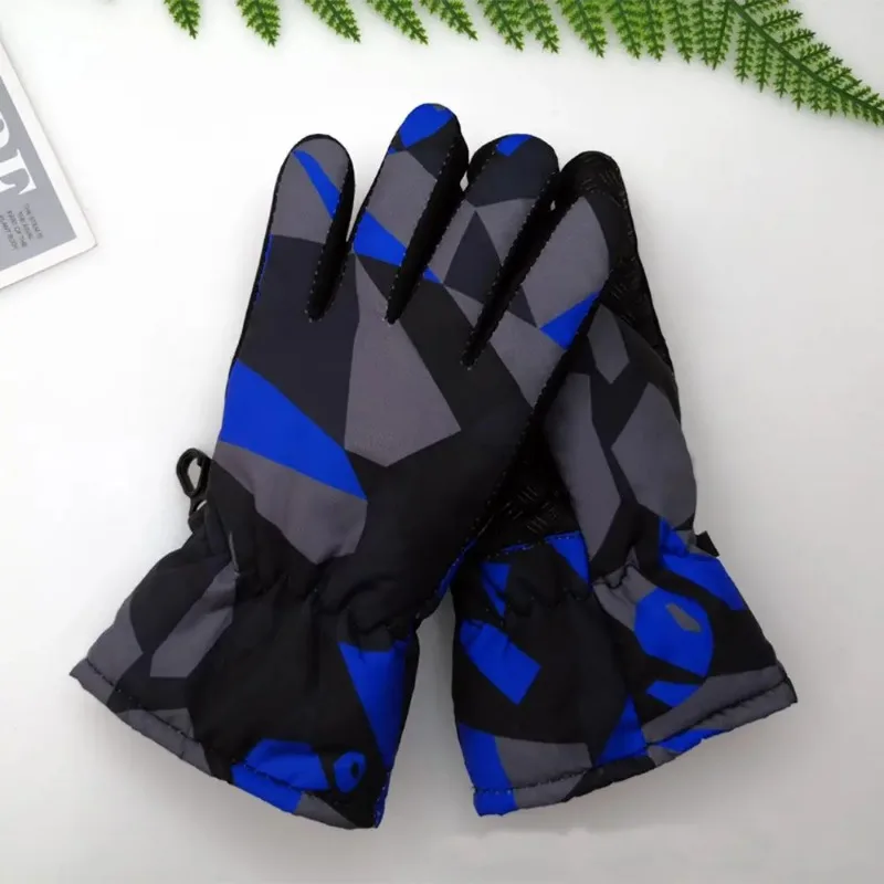 Children Kids Winter Snow Warm Gloves Boy Girls Ski Snowboard Windproof Waterproof Thicken Keep Warm Winter Long-sleeved Mitten